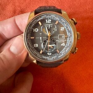 Citizen Eco Drive World Time Chronograph Watch